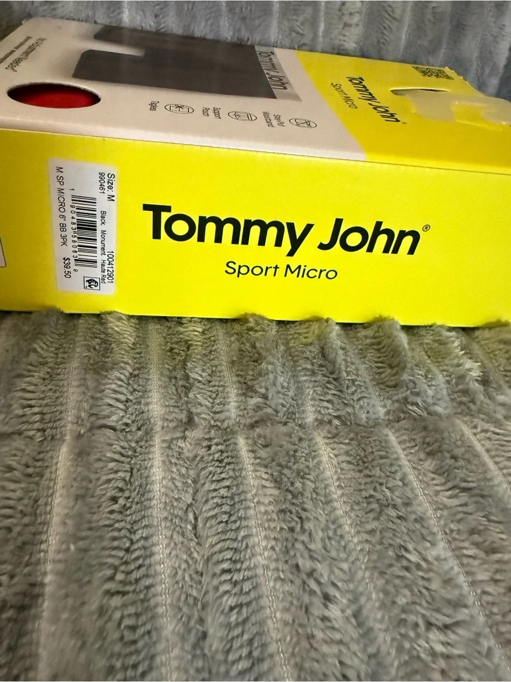 Tommy John 3-Pack Boxer Briefs - Black, Gray, Red